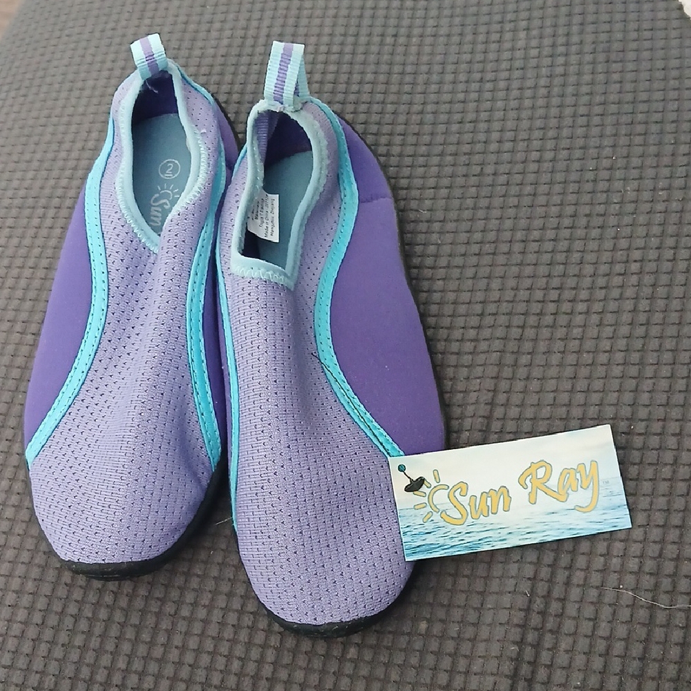 Kids Aqua Shoes - Purple and Blue